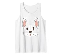 Minimalist Corgi Face Puppy, Dog Portrait Camiseta sin Mangas