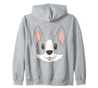 Minimalist Corgi Face Puppy, Dog Portrait Sudadera con Capucha