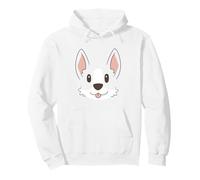 Minimalist Corgi Face Puppy, Dog Portrait Sudadera con Capucha