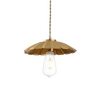 Minimalist Creative Pendant Light Vintage Industrial Brass Chandelier Flower Shape Split Hanging Lamp Restaurant Bar Cafe Art Decoration Lighting Fixture Height Adjustable (Size : Type C)