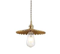 Minimalist Creative Pendant Light Vintage Industrial Brass Chandelier Flower Shape Split Hanging Lamp Restaurant Bar Cafe Art Decoration Lighting Fixture Height Adjustable (Size : Type A)