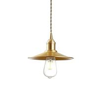 Minimalist Creative Pendant Light Vintage Industrial Brass Chandelier Flower Shape Split Hanging Lamp Restaurant Bar Cafe Art Decoration Lighting Fixture Height Adjustable (Size : Type B)