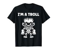 Minimalist Fantasy Creature Monster Simple I'm a Troll Camiseta