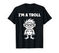 Minimalist Fantasy Creature Monster Simple I'm a Troll Camiseta