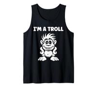 Minimalist Fantasy Creature Monster Simple I'm a Troll Camiseta sin Mangas