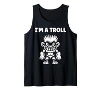 Minimalist Fantasy Creature Monster Simple I'm a Troll Camiseta sin Mangas