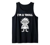 Minimalist Fantasy Creature Monster Simple I'm a Troll Camiseta sin Mangas