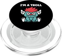 Minimalist Fantasy Creature Monster Simple I'm a Troll PopSockets PopGrip para MagSafe