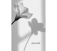 Minimalist Floral Journal: Lined My Thoughts Journal with Date and Mood Tracker | Elegant Black and White Flower Notebook for Women | Daily Writing Diary with Decorative Watermark Pages