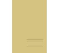 Minimalist Hardcover Notebook - Antique Wheat, Lined, 128 Pages: Elegant 5.5" × 8.5" journal for work, study, and creative ideas