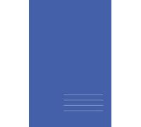 Minimalist Hardcover Notebook - Electric Blue, Grid, 128 Pages: Elegant 5.5" × 8.5" journal for work, study, and creative ideas