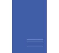 Minimalist Hardcover Notebook - Electric Blue, Lined, 128 Pages: Elegant 5.5" × 8.5" journal for work, study, and creative ideas