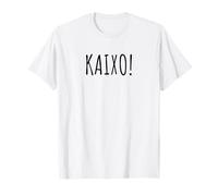 Minimalist Language Word Humor (Basque) Camiseta Hola! en Euskera Palabra Graciosa Lindo Blanco T-Shirt Manga Corta Pequeño Unisex-Adultos