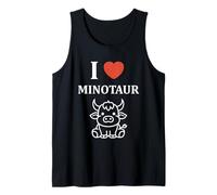 Minimalist Monster Minotaur Greek mythology i love Minotaur Camiseta sin Mangas