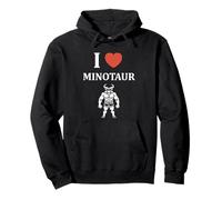 Minimalist Monster Minotaur Greek mythology i love Minotaur Sudadera con Capucha