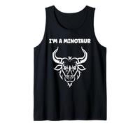 Minimalist Monster Minotaur Greek mythology i'm a Minotaur Camiseta sin Mangas