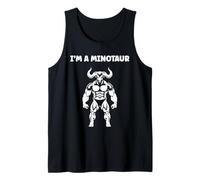 Minimalist Monster Minotaur Greek mythology i'm a Minotaur Camiseta sin Mangas