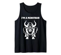 Minimalist Monster Minotaur Greek mythology i'm a Minotaur Camiseta sin Mangas