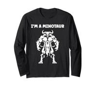Minimalist Monster Minotaur Greek mythology i'm a Minotaur Manga Larga