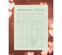 Minimalist Monthly Budget Planner: Simple Budgeting Template to Manage Your Money with Clarity and Focus | 8”x10” with 122 Pages