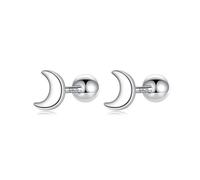 Minimalist Moon Wedding Stud Earrings For Women
