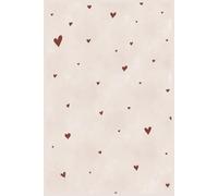 Minimalist Neutral Heart Notebook: Cute Brown Heart Design Composition Journal for Teens and Adults, 120 Lined Pages, 6x9 inches, His and Hers Gifts