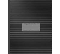 Minimalist Noir: Sl lack & Grey Abstract Line Composition Notebook: Professional College Ruled Journal | Modern Industrial Aesthetic | 120 Pages, ... Finish for Work, Study, and Creative Writing