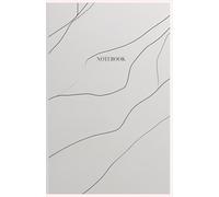 Minimalist notebook - white notebook measuring 5.5 × 8.5 inches, with 70 lined sheets: Perfect for Daily Notes, Work, or Study | Simple Modern Design