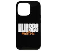 Minimalist Nurses Matters Hospital Staff Art Healthcare Carcasa para iPhone 13 Pro
