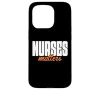 Minimalist Nurses Matters Hospital Staff Art Healthcare Carcasa para iPhone 15 Pro