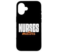 Minimalist Nurses Matters Hospital Staff Art Healthcare Carcasa para iPhone 16