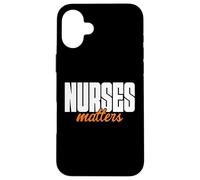 Minimalist Nurses Matters Hospital Staff Art Healthcare Carcasa para iPhone 16 Plus