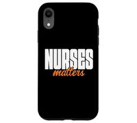 Minimalist Nurses Matters Hospital Staff Art Healthcare Carcasa para iPhone XR