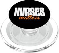 Minimalist Nurses Matters Hospital Staff Art Healthcare PopSockets PopGrip para MagSafe