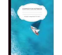 Minimalist Ocean-Inspired College Ruled Composition Notebook: For Students, Writers, and Dreamers | 110 Pages | 7.5 x 9.25 in