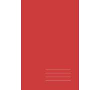 Minimalist Paperback Notebook - Crimson Brick, Grid, 128 Pages: Elegant 5.5" × 8.5" journal for work, study, and creative ideas