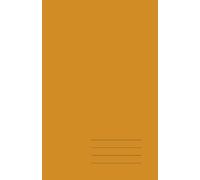 Minimalist Paperback Notebook - Dark Ochre, Grid, 128 Pages: Elegant 5.5" × 8.5" journal for work, study, and creative ideas