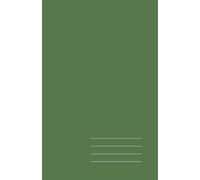 Minimalist Paperback Notebook - Mud Green, Grid, 128 Pages: Elegant 5.5" × 8.5" journal for work, study, and creative ideas