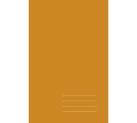 Minimalist Paperback Notebook - Sweet Ochre, Grid, 128 Page: Elegant 5.5" × 8.5" journal for work, study, and creative ideas