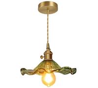 Minimalist Pendant Lamp Creative Flowers Glass Chandelier Personality Green Decorative Pendant Lighting Fitting For Bedroom Living Room Corridor Coffee Shop Office