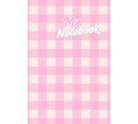Minimalist Pink Aesthetic Notebook - Checked Lined Pages: Cute Journal for Girls, Teens, Women | Soft Pink Grid Design | 6x9 in | 120 Pages