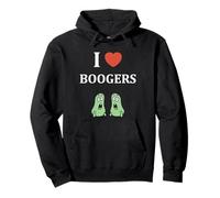 Minimalist quote Croty Simple booger Nose i love boogers Sudadera con Capucha