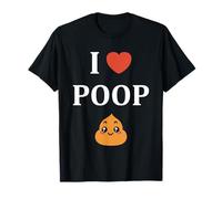 Minimalist quote little poop humor simple i love poop Camiseta