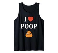 Minimalist quote little poop humor simple i love poop Camiseta sin Mangas