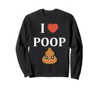 Minimalist quote little poop humor simple i love poop Sudadera