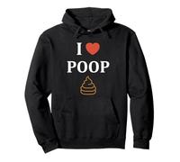 Minimalist quote little poop humor simple i love poop Sudadera con Capucha