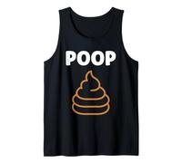 Minimalist quote little poop humor simple poop Camiseta sin Mangas