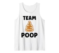 Minimalist quote little poop humor simple Team poop Camiseta sin Mangas