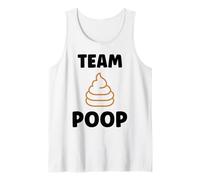 Minimalist quote little poop humor simple Team poop Camiseta sin Mangas