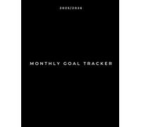 Minimalist Self-Improvement Journal | Monthly Calendar, Goal Tracker, Gratitude List, Expense Log, Inspirational Prompts & To-Do Planner | 2025/2026, 6x9